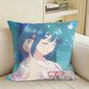 Minamo Shio Osalove Anime Art Square Sofa Pillow Cover Solid Color Living Room Home Decor Cushion Case