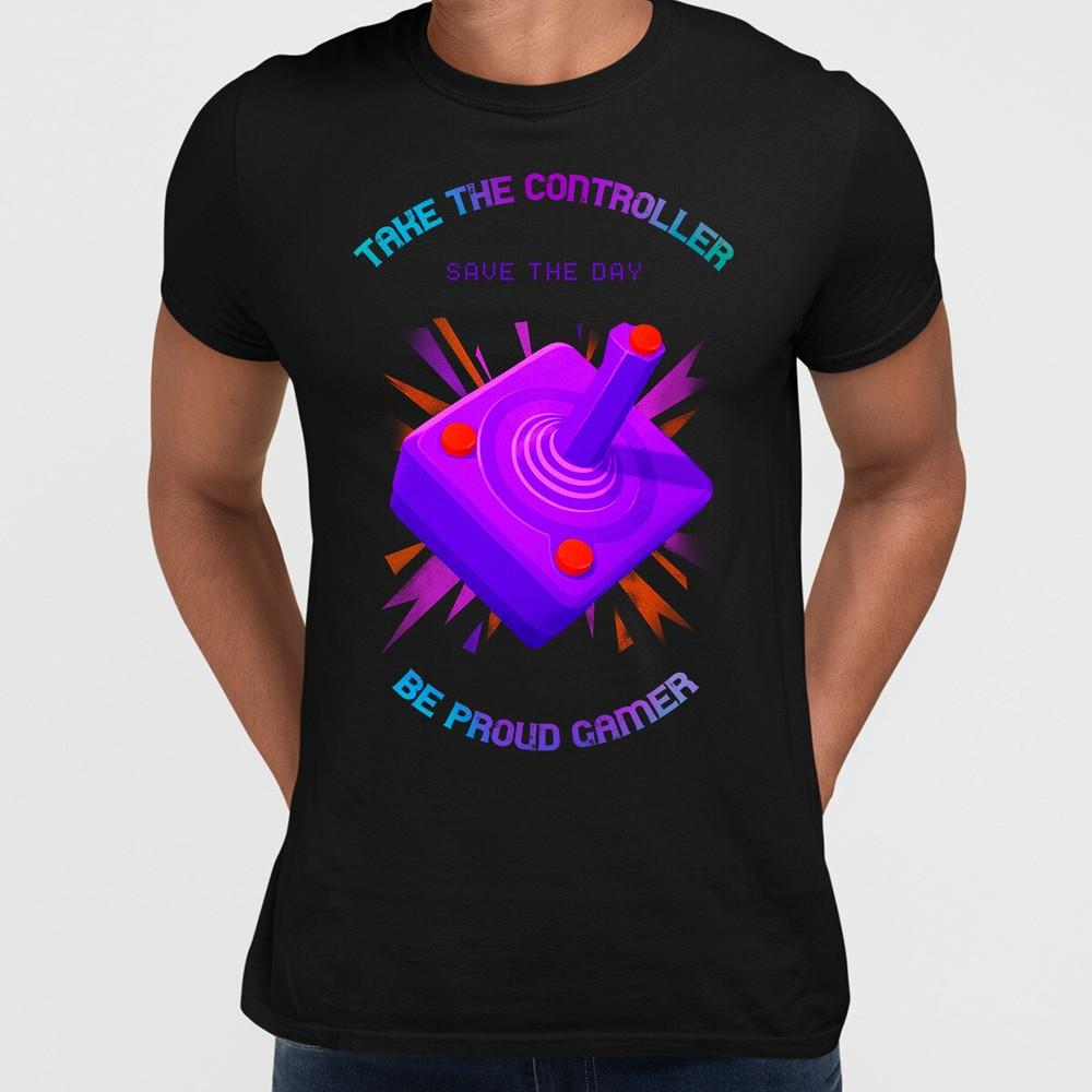 

Take the controller Save the day Be proud gamer Old Fashioned Computer Gaming 4XL