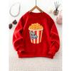 Unisex Round Neck Sweatshirt Fashion Print Top