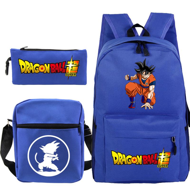 Dragon ball dragon ball three-piece set animation periphery new pencil case set leisure student backpack