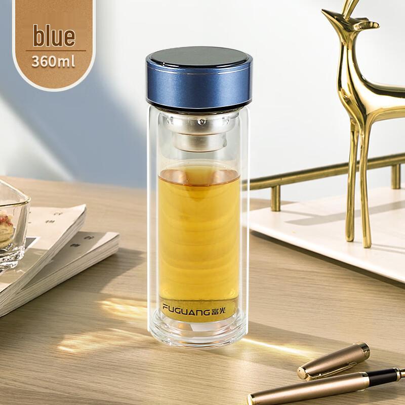 Fuguang Transparent Borosilicate Glass Water Bottle