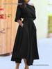 Spring Women's Elegant One-Shoulder Dress with Cinched Waist