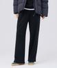 CHASECULT Unisex Mink Fleece-Lined Wide Pants - Black