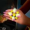 Stonefans Crystal Statement Open Ring Water Drop Cocktail Party Gift Dramatic Geometric Rhinestone Finger Jewelry Adjustable