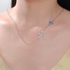 My Shape Turkish Hamsa Evil Eye Necklaces Stainless Steel Hollow Fatima Hand Chain Choker Fashion Lucky Jewelry Accessories Gift