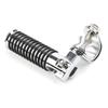 1 Pair Motorcycle Foot Pegs Aluminum Foot Pegs for 1''-1.2" Crash Bar U Clamp Foldable Footpegs Universal Footrest Mount