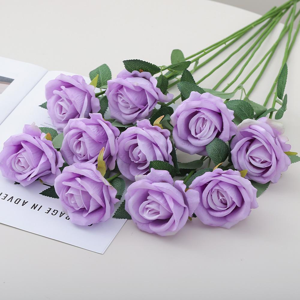 5/10Pcs Rose Artificial Flowers Bouquet 49CM Fake Flower For Home Decor Party Supplies Wedding Decoration Ornaments Accessories