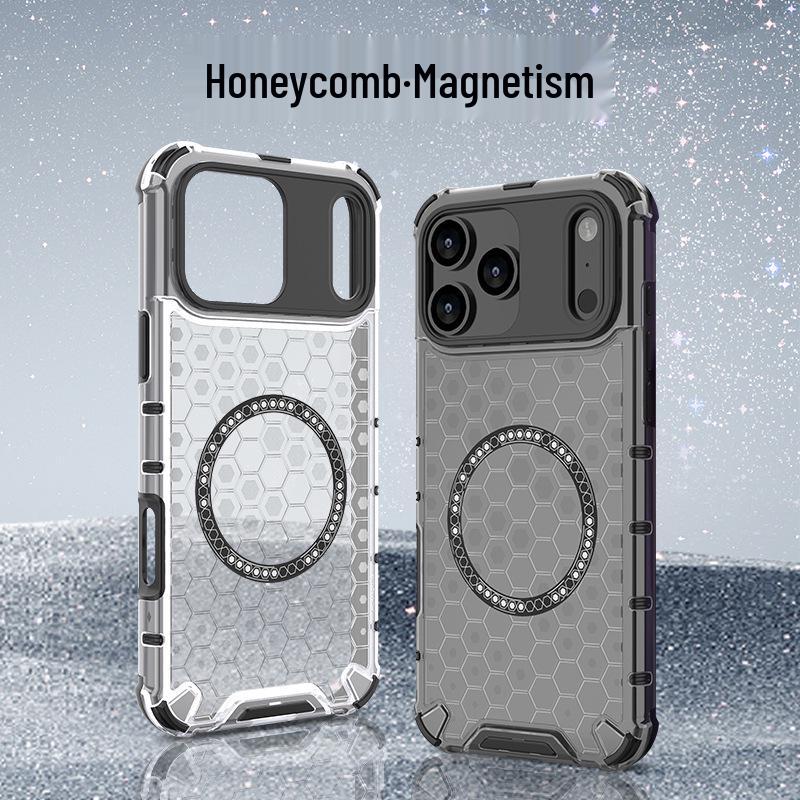iPhone 17 Pro Max Honeycomb Magnetic Case with Airbag Protection