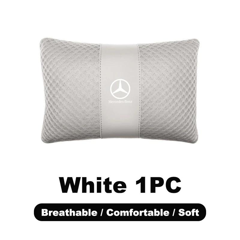 AAVS1 1PC Car Safety Headrest Neck Pillow Auto Seat Lumbar Support Cushion For Mercedes Benz A C E S G Class GLC CLE CLA GLB GLS W177