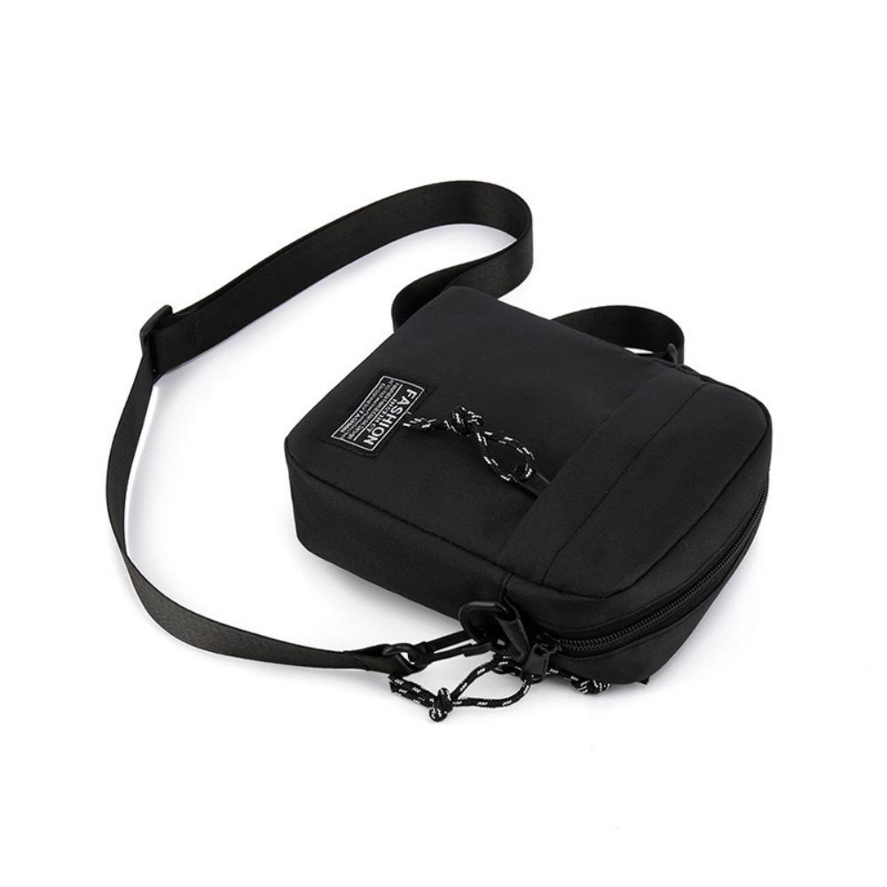 Lightweight Men's  Crossbody Bag Solid Color Small Square Bag Business Shoulder Bag  Business