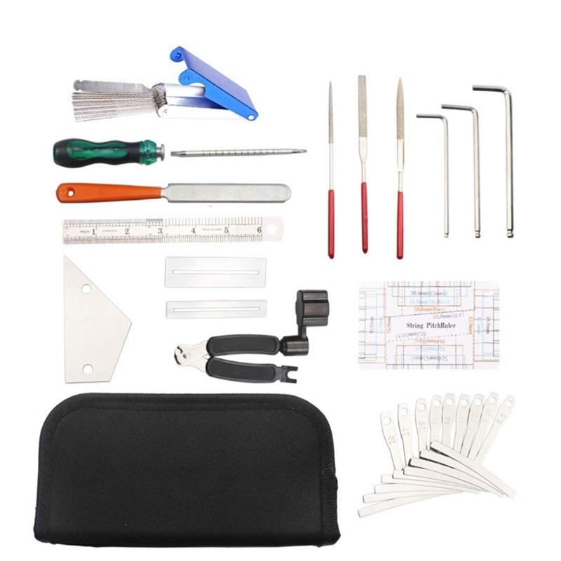 Miwayer 25/45/72 Guitar Repairing Tools Kit Setup Kit with Carry Bag Perfect Gift for Music Or String Instrument Enthusiast