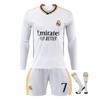 Real Madrid Ronaldo Long Sleeve Kids Soccer Jersey Sports Equipment White Youth