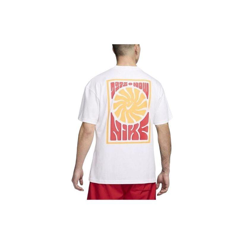 Nike Max90 Pattern Pullover Round Neck Short Sleeve T-Shirt Men T-Shirts White FV3721100