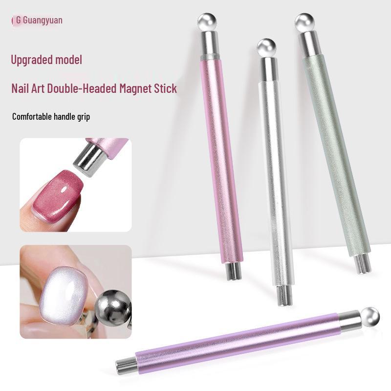 Dual-Head Magnet with Strong Suction for Cat Eye Nail Gel Polish