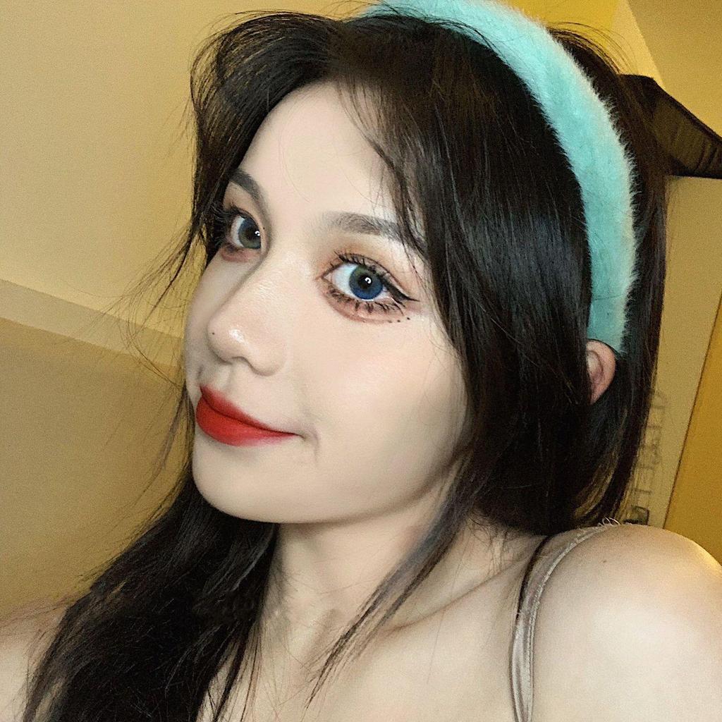 Korean Faux Rabbit Fur Headband: Women's Versatile Furry Hairband & Clip for Outings or Face Washing