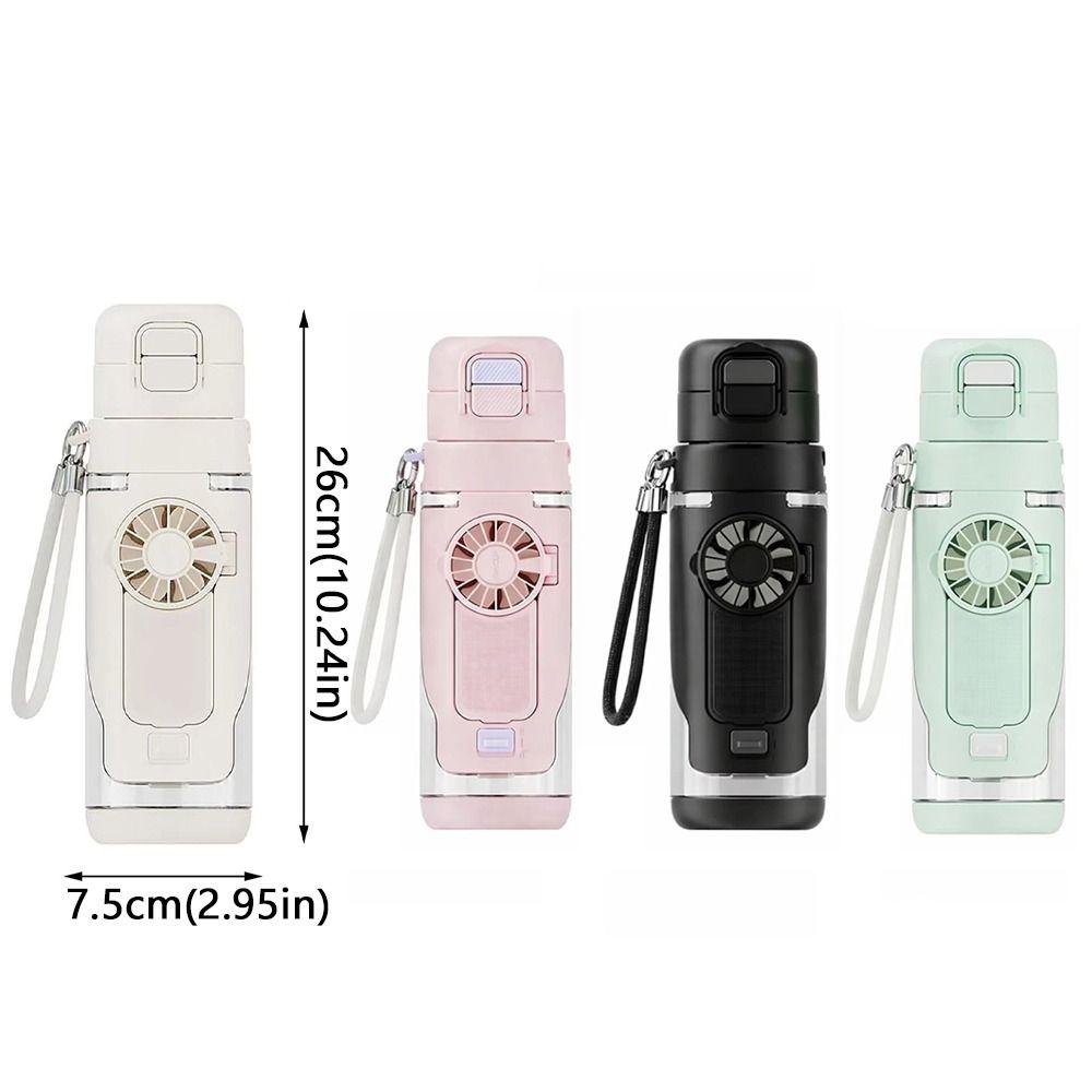 Ventilatore Spray Idratante a Doppio Uso Tazza Ventilatore Staccabile Ventilatore Borraccia Borraccia Sportiva Viaggio