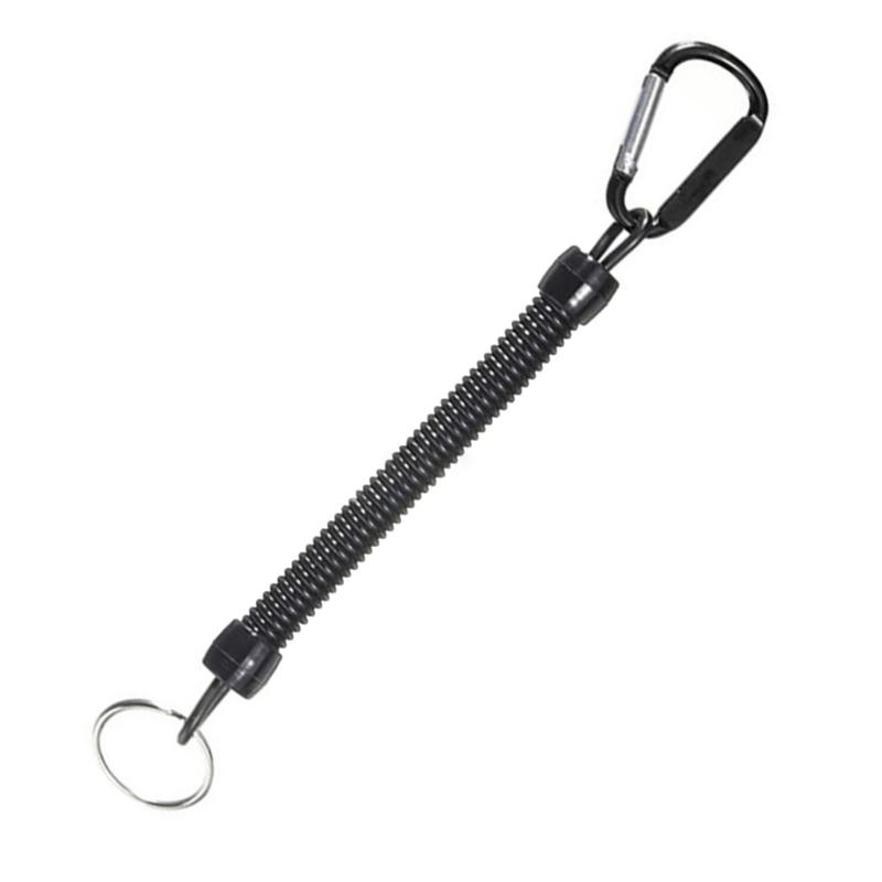 

Durable Fishing Lanyards Boats Rope Camping Secure Pliers Lip Grip Tackle Fish Tool Fishing Accessory Carabiner чорний