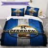 SC Paderborn 07 Pattern Bedding uilt Set uilt Cover Pillowcase Home Decoration Birthday Gift (1 * duvet cover + 2 * pillowcase without core)
