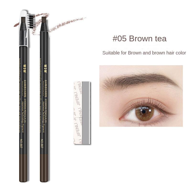 Crayon à sourcils fileté pour tatouage, imperméable, résistant à la sueur, anti-taches, naturel et lisse, ne se décolore pas, maquillage