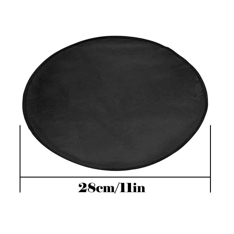1 Stück runde feuerfeste BBQ-Matte für den Außenbereich, doppelseitiges hitzebeständiges Glasfaser-Gewebe, tragbarer & wiederverwendbarer Deck- und Terrassenschutz