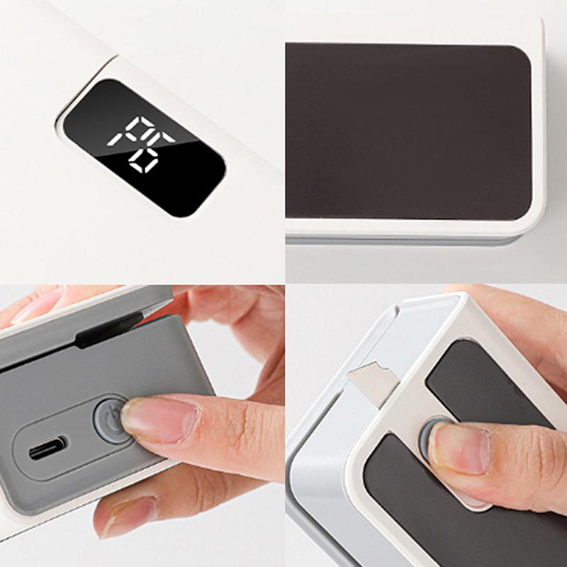 

Mini Plastic Bags Sealer 2 In1 Heat Heat Bag Sealing Machine Portable Package Sealer Six Power Screen Display Heat Sealer синій