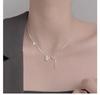 S925 Sterling Silver Butterfly Tassel Necklace, Women's Elegant Clavicle Chain, Unique High-End Fashion Design