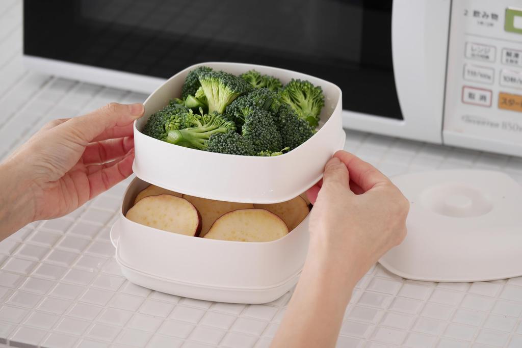 Ihara Kikaku Antibacterial Microwave most Lidless x x Made in Japan Steamer, Steamer, 15.6 17.5 H13.1cm, most1,