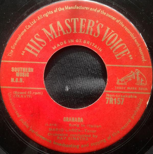 

7inch Record MARIO LANZA Granada 7R157 His Masters Vo UK Pop Used
