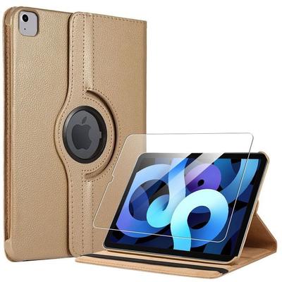 Case + Tempered Glass - BOOLING - for iPad Air 4/5 10.9" - 360° Shockproof Protection - Gold - Multi-angle