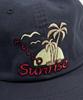 HELLO SUNRISE Palm Tree Logo 6Panel Cap_Charcoal