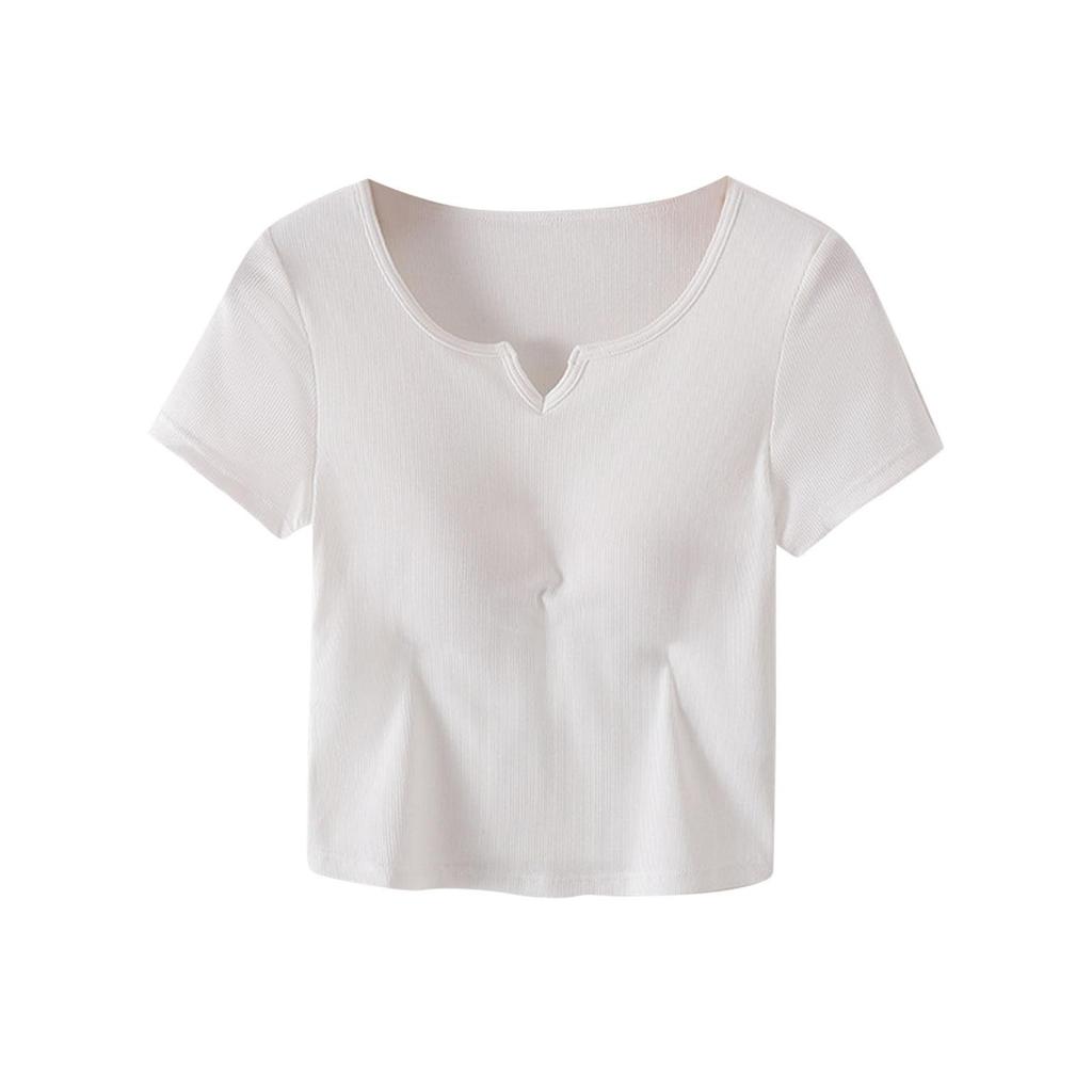 Women's Solid Color Padded Summer Vest With Shoulder Slim Fit Bottoming Sleeveless Vest