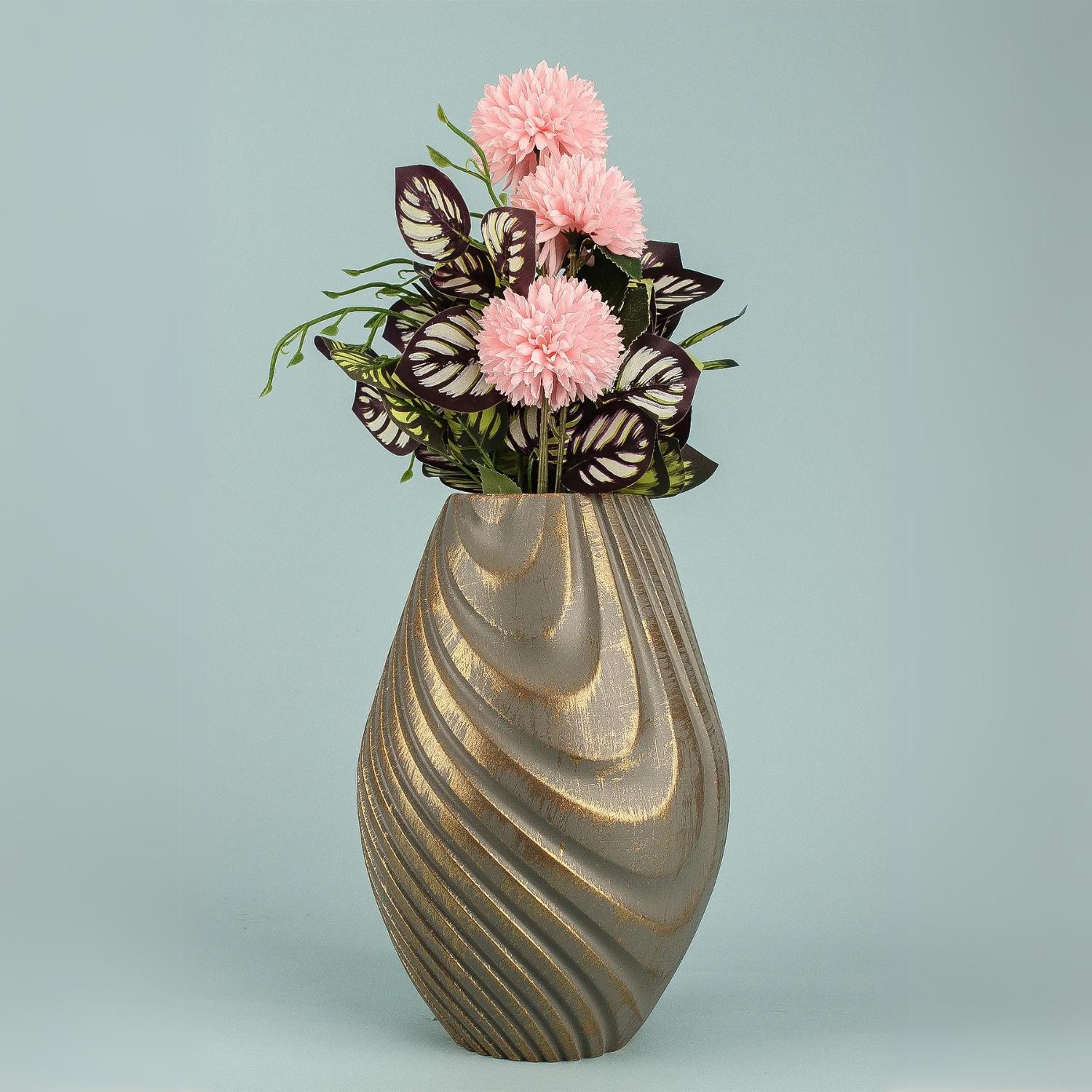 

Merra Handmade Ceramic Vase 25 cm сірий колір