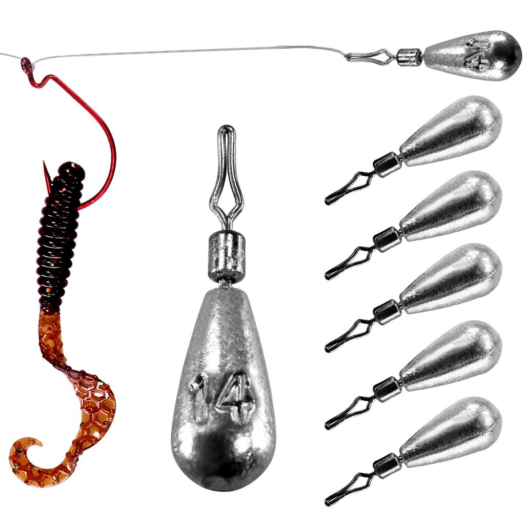 Buy 10pcs/lot 3.5g 5g7g 10g 14g Fishing Lead Sinker Weight Tear Drop