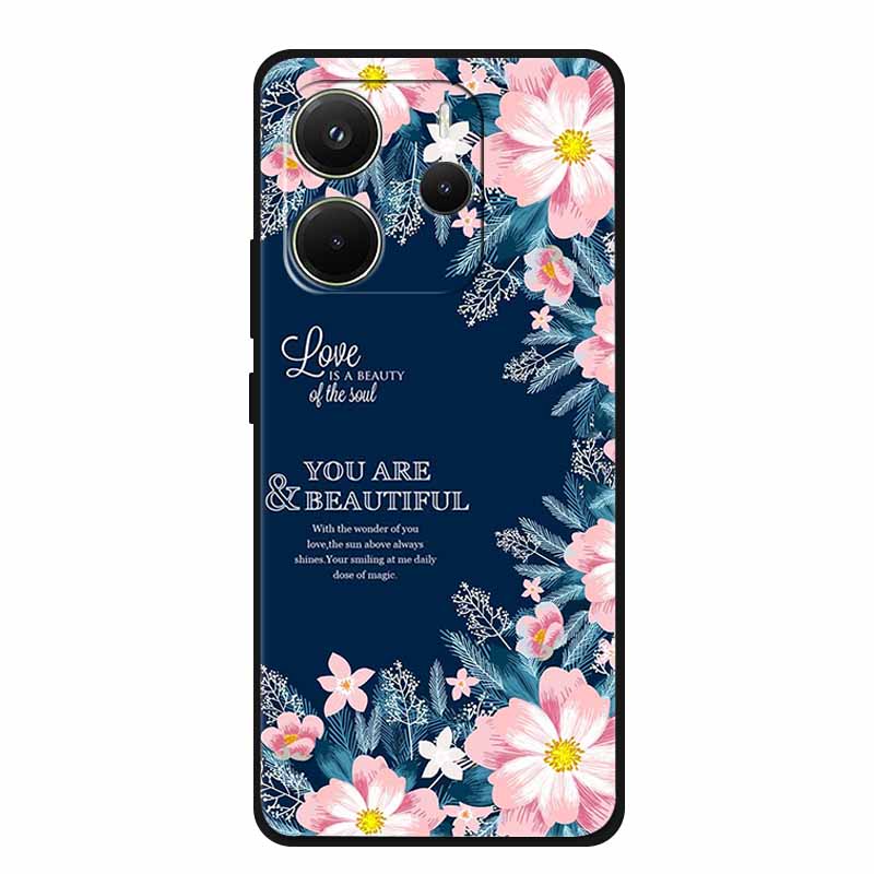Für Xiaomi Redmi Note 14 4G Global Hülle Luxus TPU Weiches Silikon Cover Handyhüllen für 24117RN76G Schutz Neu Bumper Funda