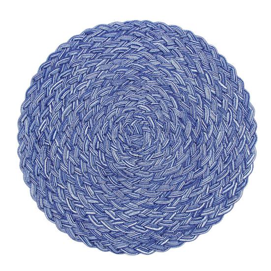 

Подставка под тарелку из рами и хлопка в скандинавском стиле, термостойкая, нескользящая, утолщенная, теплоизоляционная подставка для кухни, столовой, использования на открытом воздухе S синий