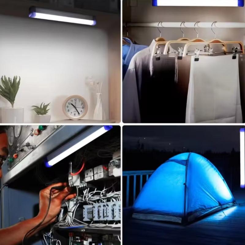 LED Rechargeable Lamp Portable Emergency Lights LED Tube Outdoor Lanterns Magnetic Light Flashlight Camping Lamp Camping Lamp