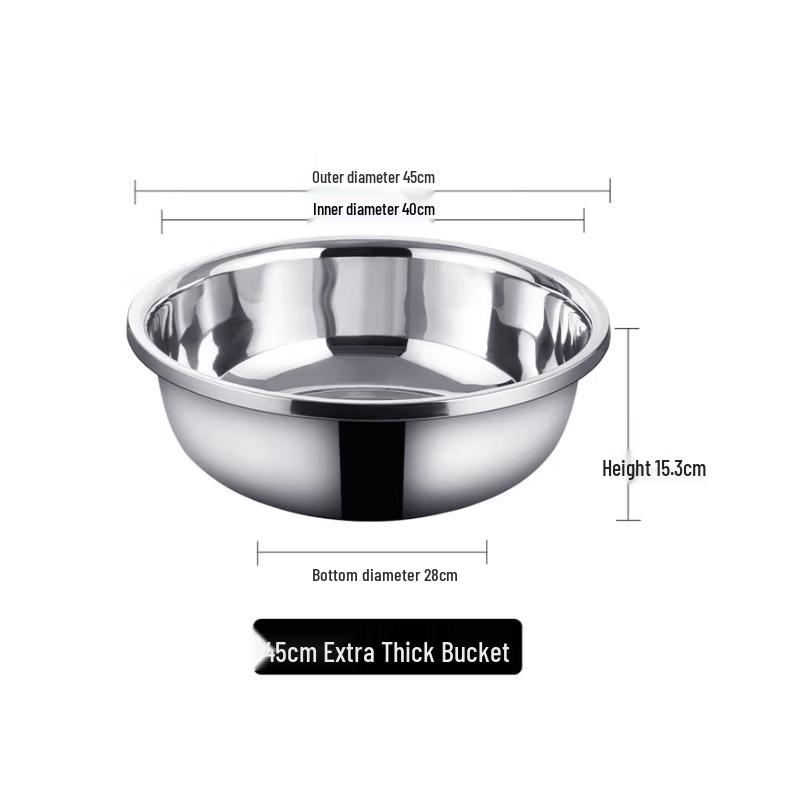 45cm Thickened Stainless Steel Multi-purpose Basin