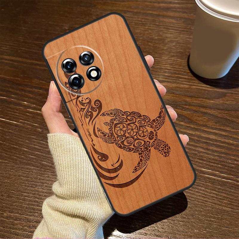 Turtle Elephant Dragon Wood For OnePlus Nord CE 5 2 3 4 Lite N20 N30 Case For OnePlus 13 12 11 9 13s 8T 10T 10R 12R 13R