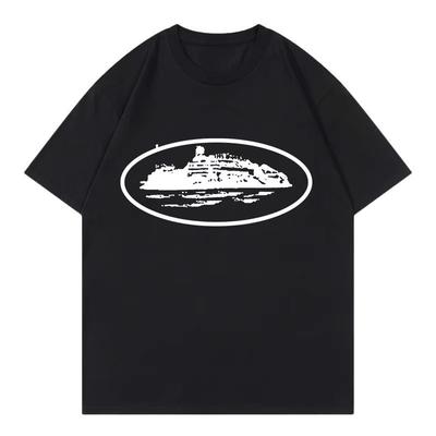 2026 Classic Island Oval Street Trendy Brand Tshirt Cotton Graphic Tee Unisex Unisex Summer Streetwear