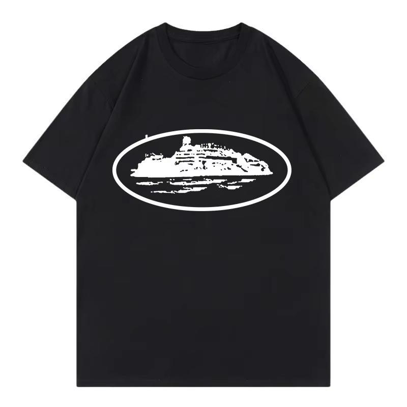 2026 Classic Island Oval Street Trendy Brand Tshirt Cotton Graphic Tee Unisex Unisex Summer Streetwear