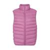 Women's Lightweight Down Vest Stand Collar Zip Up Sleeveless White Duck Down Padded Waistcoat Gilet