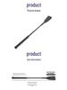 Adult Cowhide and Plastic Short Riding Crop for Men - Alternative Prop Paddle