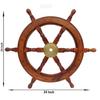 Home Office Decorative Fancy Wooden SHOWPIECE Designer Wall Hanging Ship Wheel