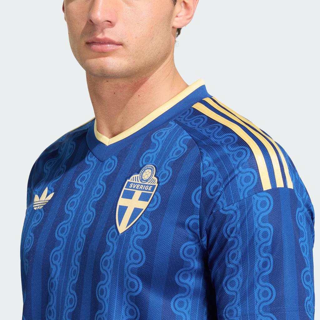 Adidas Originals Fan Version Sweden National Team 2026 World Cup Away Climacool Quick-Dry Slim Fit Short Sleeve Football Shirt Men tops JM5810