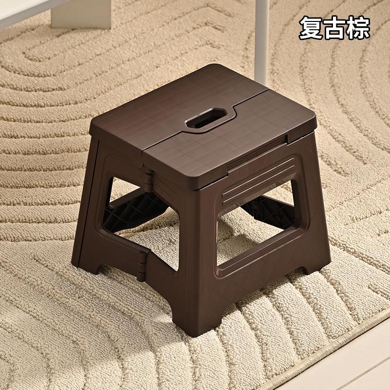 Plastic Folding Stool, Outdoor Toilet Carrying Bench, Adult Train Seat, Fishing Stool, Retractable Stool, Bathroom Low Stool