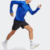 Adidas T Shirts Men's Bright Blue Crew Neck Moderate Straight Fit HR6600