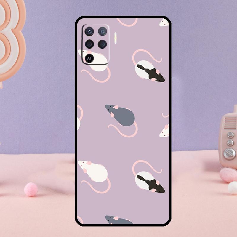 

Mouse Rat Phone Case For Oppo A80 A60 A40 A94 A54 A98 A78 A18 A38 A58 A16 A76 A96 A17 A77 A74 A57S A15 OPPO A60 5G