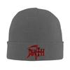 Neue Death Metal Strickmütze Damen Unisex Beanie Wintermütze Metal Band Warme Kappe