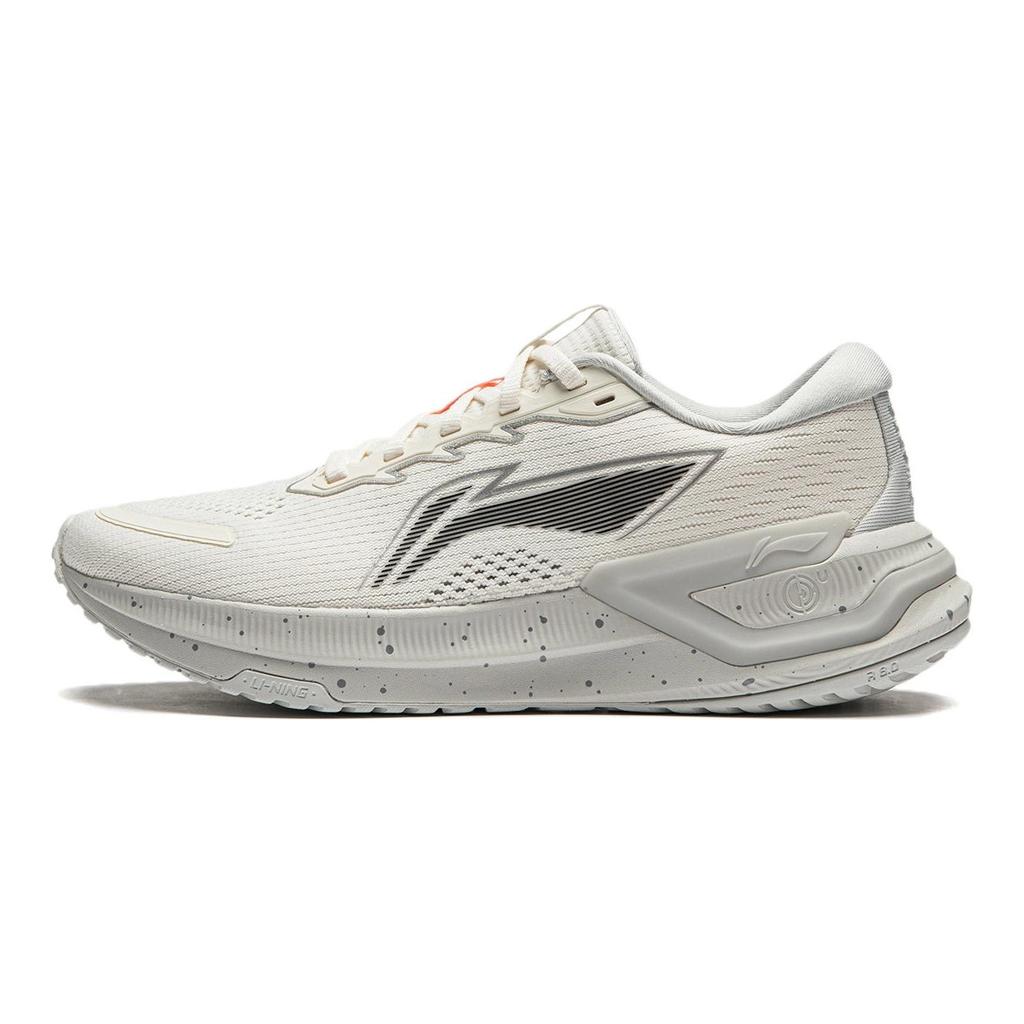 Li Ning YueYing 3.0 Cushioning Slip Resistant Low top Running Shoes Women's Beige Gray ARHU004-11
