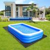 Thin Felt Swimming Pool Liner Pad Lightweight Portable Pool Underpad Trimmable for Outdoor Family Use and Easy Storage
